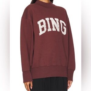 Anine Bing Burgundy Sweatshirt